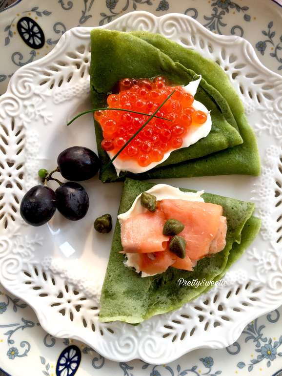 Как приготовить блинчики из шпината с семгой?